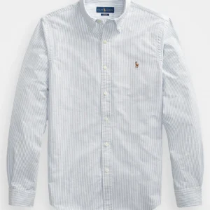 RL slim fit oxford grey Striped shirt