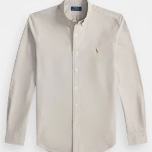 RL slim fit oxford light beige shirt