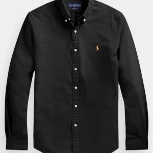 RL slim fit oxford Black shirt