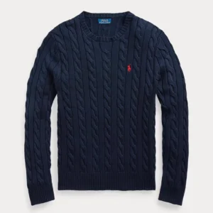 RL Cable knit custom slim fit sweater